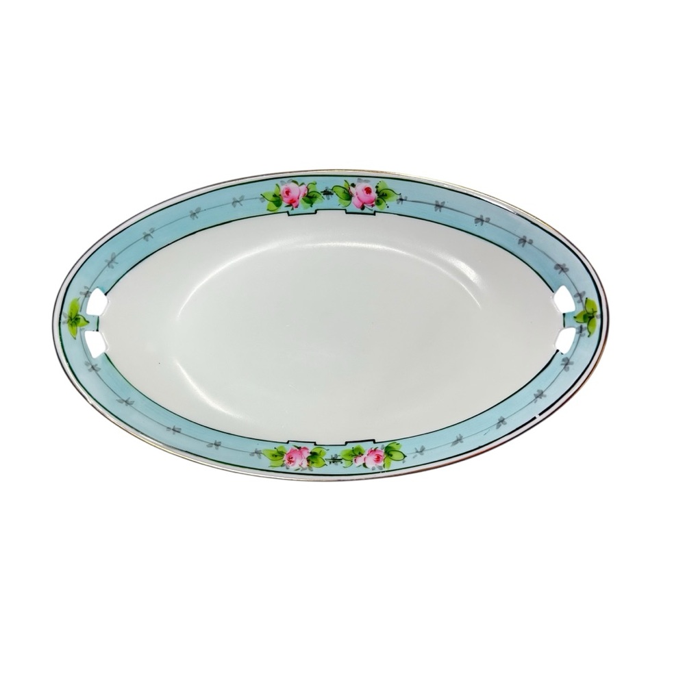 Vintage RS Germany Hand Painted Art Deco Dish